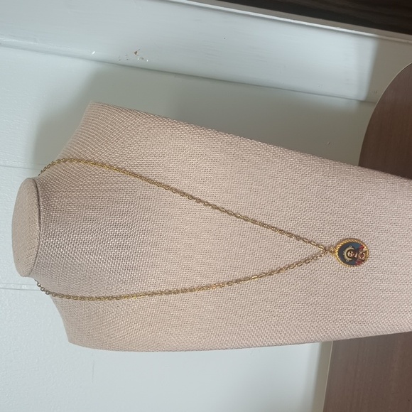 Religious Pendant On Gold Tone Chain - Picture 3 of 3